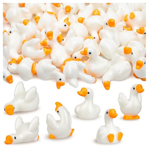 36pcs Mini Resin Goose Figurines, Tiny Animal Figurine Bulk