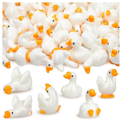 36pcs Mini Resin Goose Figurines, Tiny Animal Figurine Bulk