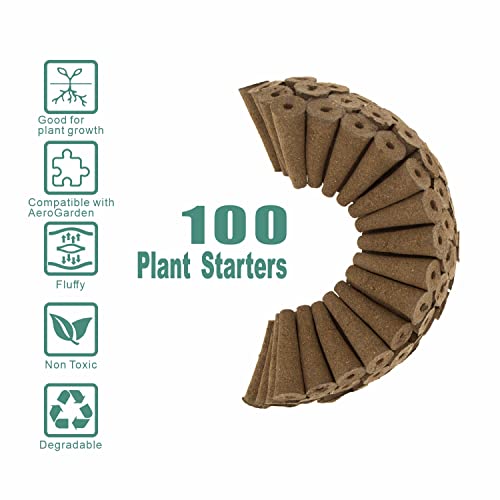 Grow Sponges 100 Pack, Hydroponics Sponge Compatible with Aerogarden, iDOO
