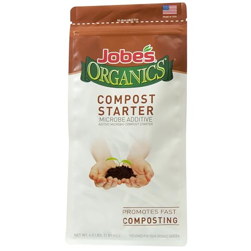 Jobe's Organics Fast Acting Granular Fertilizer Compost Starter, Easy Plant Care Compost Accelerator, 4 lbs Bag - size: 4 lb