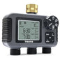 Insoma 3-Zone Sprinkler Timer with Brass Inlet + IPX5 Waterproof | Programmable Auto/Manual Irrigation Mode with Rain Delay & Large LCD | Water Hose Timer 3 Outlets for Garden, Lawn, Yard, Pool - size: 3 Zone-Brass Inlet