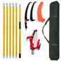 30FT Manual Pole Saw for Tree Trimming, Extendable Tree Pruner