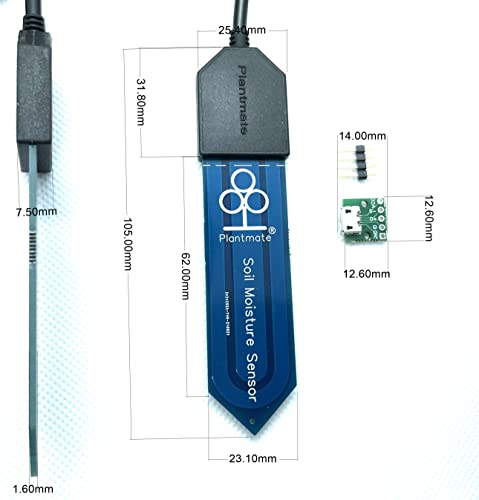 Capacitive Soil Moisture Sensor 3.3V Compatible with Arduino (2-PAC)