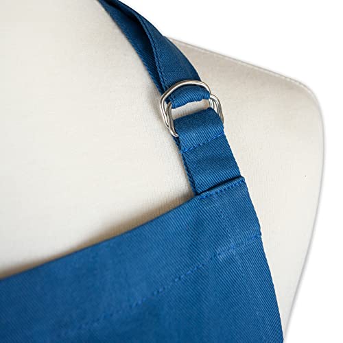 DII Everyday Basic Kitchen Collection - color: Blue, size: Regular Size Chef Apron
