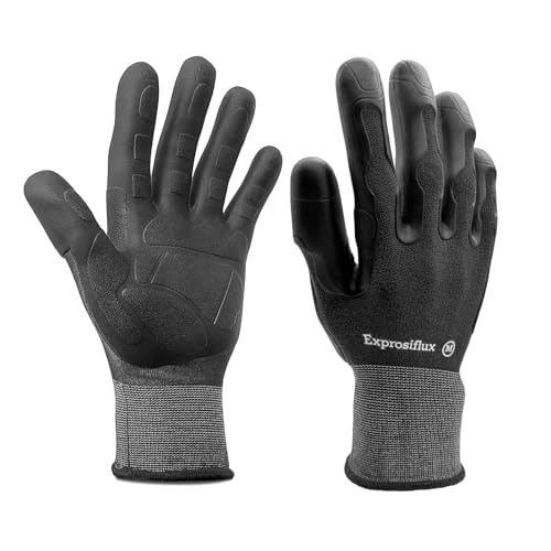 2 Pairs Non Slip TPE Gardening Gloves, Black, M - color: Black-2pairs