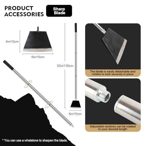 Garden Shovel, Floor Cleaning Scraper Tool, Snow Shovel Ice Scraper