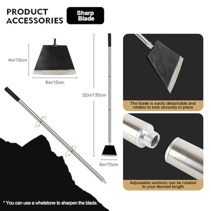 Garden Shovel, Floor Cleaning Scraper Tool, Snow Shovel Ice Scraper