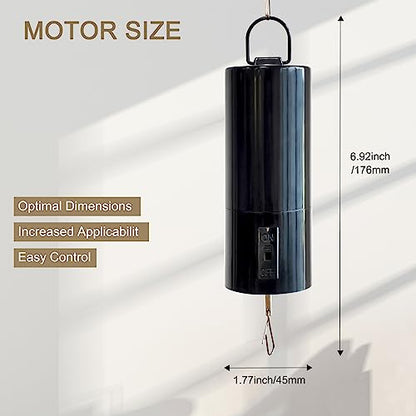 Wind Spinner Motor, Hanging Display Motor, 30RPM - color: Black 30rpm