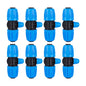 10 Pcs 1/2 to 1/4 inch Garden Hose Tubing Irrigation Fittings - size: 10 PCS 1/2" to 1/4" 3-Nut Way