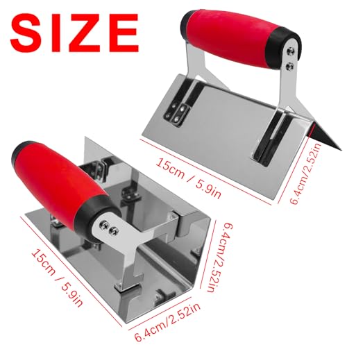 Concrete Tool Set, 2 Pack Drywall Inside&Outside Conner Trowel - size: Inside & Outside Corner Trowel Set