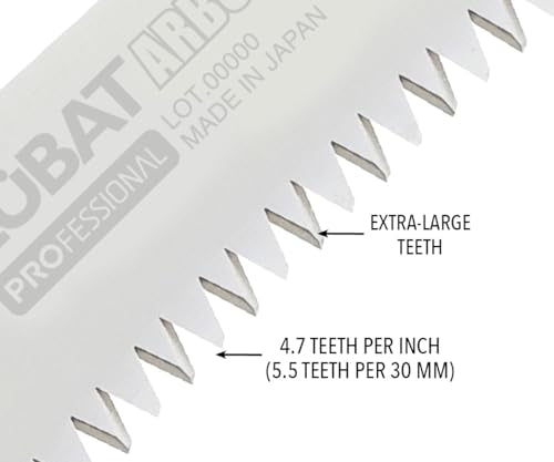 Silky ZUBAT Arborist Professional Hand Saw 330mm XL Teeth (722-33) - color: ['Black'], size: ['330mm'], style: Hand Saw