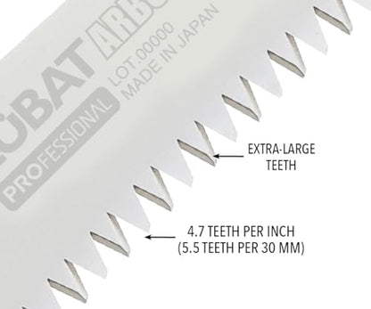 Silky ZUBAT Arborist Professional Hand Saw 330mm XL Teeth (722-33) - color: ['Black'], size: ['330mm'], style: Hand Saw