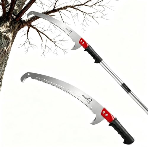 RISETEX Pole Saws for Tree Trimming 11.8 FT, Manual Pruning Saw - size: 11.8FT