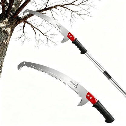 RISETEX Pole Saws for Tree Trimming 11.8 FT, Manual Pruning Saw - size: 11.8FT