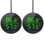 QZQ Reptile Thermometer and Humidity Gauge, Digital Display, 2-Pack Blue - color: Blue - 2 Pack