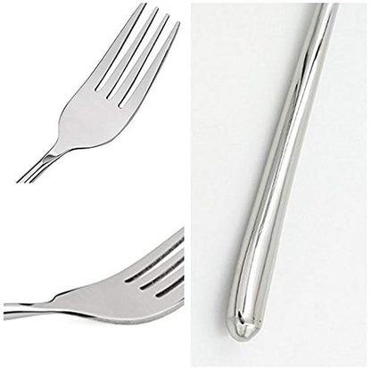 10pcs Long-handled Korean Stainless Steel Fork - color: 10pcs