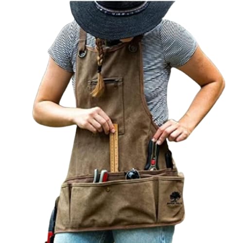 Ironwood Tool Co. 16oz Waxed Canvas Garden Tool Apron