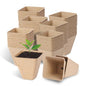 80-Pack 3.15" Square Biodegradable Seed Starter Pots