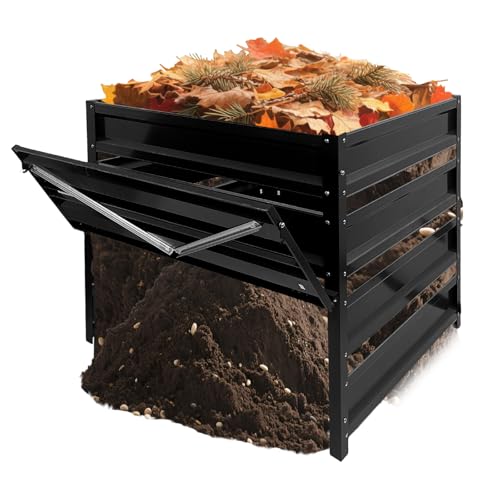 Compost Bin Outdoor - 170 Gallon Metal Wire Mesh Compost Bins - size: 170 Gallon - 31.5(L)*31.5(W)*39.4(H) inch