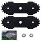 Karbay 7.5-Inch Dual Edger Replacement Lawn Edger Blade 29182 Compatible with Greenworks 27032 Electric Edger - 2 Pack