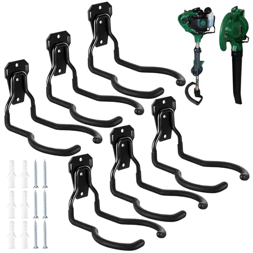 6 Pack Hanger Wall Mount Hooks for Garage Rack