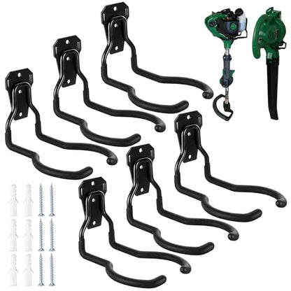 6 Pack Hanger Wall Mount Hooks for Garage Rack
