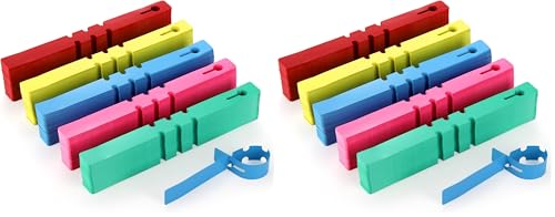 Foraineam 1000 PCS Plant Labels 5 Colors Wrap Around Hanging Tree Tags, Adjustable Plant Tags Markers Waterproof Nursery Garden Labels (Pack of 2) - size: 8-1/4” x 0.78” (21 cm x 2cm) (Pack of 2)
