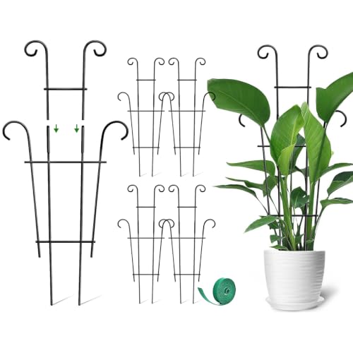Coomin Plant Trellis for Potted Plants with Ties, 23in 4p - size: 23in(H)/4p standard
