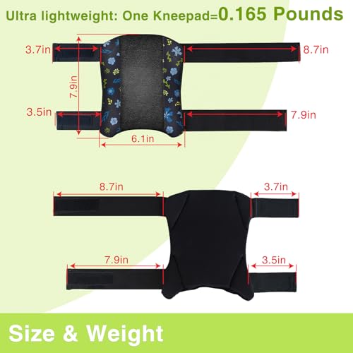 5 Pack Garden Knee Pads for Women, Foam Padding Work Kneepads, Blue Flower - color: Blue Flower