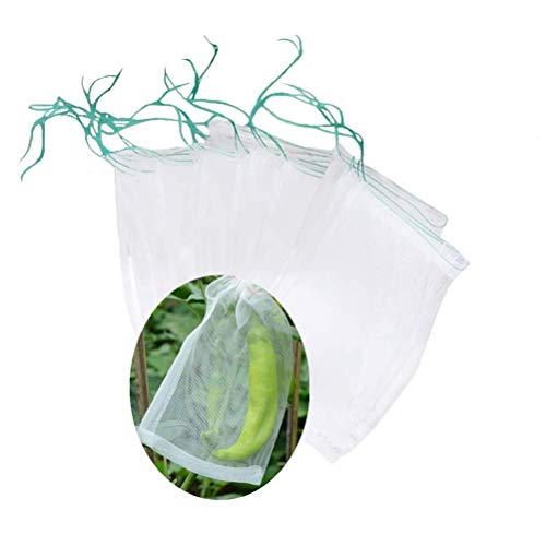 Belit 25 Pcs Fruit Protection mangos Bags Protect Fruit Trees Strong Garden Net Easy to Use, Doesn't Tangle and Reusable (9.8"x5.9") - size: 25psc 9.8"x5.9"