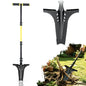 Jardineer Thickened Root Shovel, 45 Inch Serrated Digging Spade