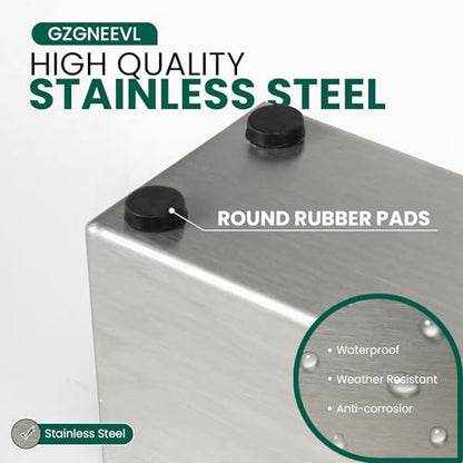 Window Sill Planter Box 32 in, Rectangle Planter, Stainless Steel - color: Sliver