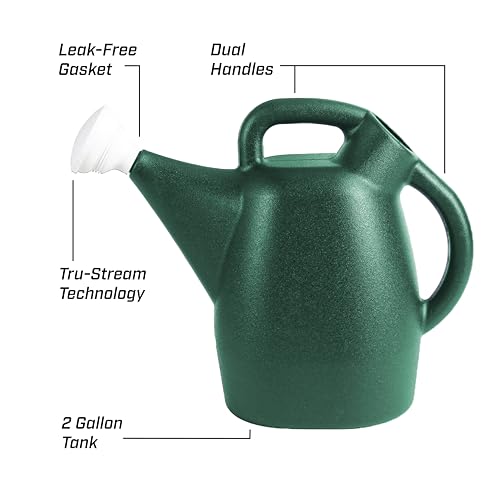 CHAPIN 48009 2-Gallon Watering Can, Easy-Pour Design for Garden Use - style: 2 Gallons, Green
