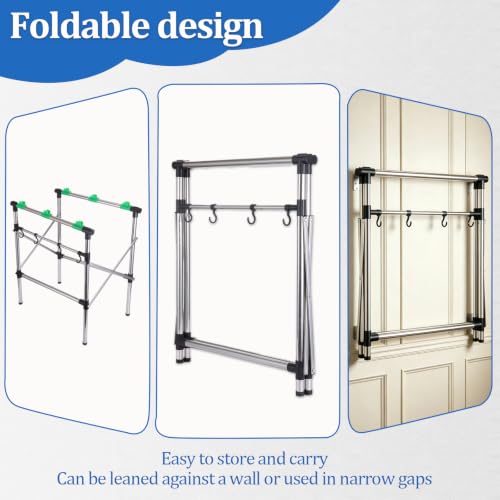 Foldable Leaf Bag Holder, 30-45 Gallon Stainless Steel Trash Bag Holder