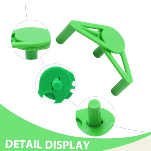 50 PCS Adjustable Plant Training Clips, Green Low Stress Support Clips for Stem Bending, Ideal for Grow Tents and Gardening - color: Green