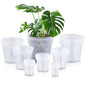 Vesici 24 Pcs 3/4/5/6/7/8/9/10 Inch Large Thickened Clear Nursery Pots - size: 3/4/5/6/7/8/9/10 Inch