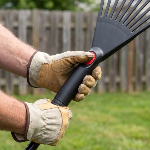 GANAZONO 2PCS Plastic Garden Pitchfork Rakes Leaf Grabber Claws Lawn Leaf Rake Practical Garden s Loosening Soil s Handheld Thatch Black