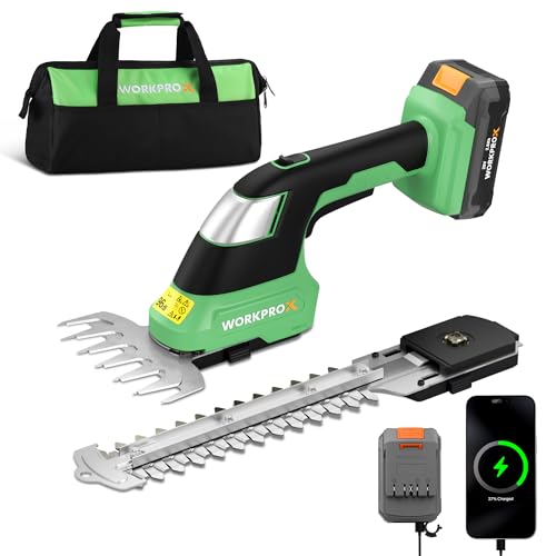 WORKPROX 20V Cordless Grass Shear & Shrubbery Trimmer, Green - color: Green