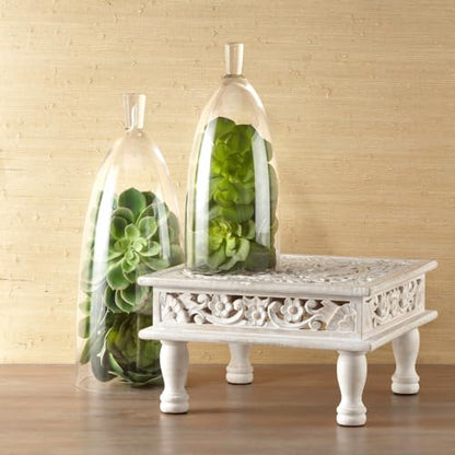 Z Gallerie Jules Cloche Hand-Blown Glass Display Dome, Clear,Small - size: 6.5" DIAMETER 15" TALL