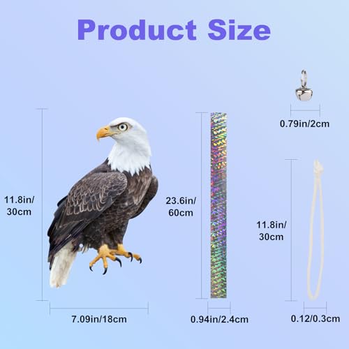 Plastic Hawk to Scare Pigeon Away from Porch, 2PCS Fake Hawk - color: Black Hawk 2pcs