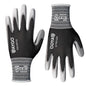 KAYGO Ultra Thin PU Coated Work Gloves, Nylon Knit, KG15P, 12 Pairs - color: Gray, size: X-Large