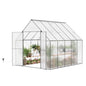 8x10 FT Greenhouse for Outdoors, Heavy-Duty Polycarbonate Greenhouse - size: 8X10 FT