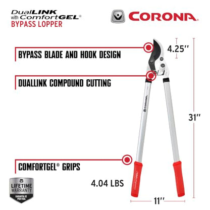 Corona SL14254D DualLINK Bypass Lopper, 1-3/4 Inch Cut Capacity