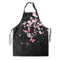 Art Apron with Pocket for Women Men - color: Cherry Blossom With Butterflies