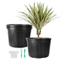 12 Pack 5 Gallon Nursery Pots Thickened Soft Plastic Plant Pots - size: 5Gallon(12pack)