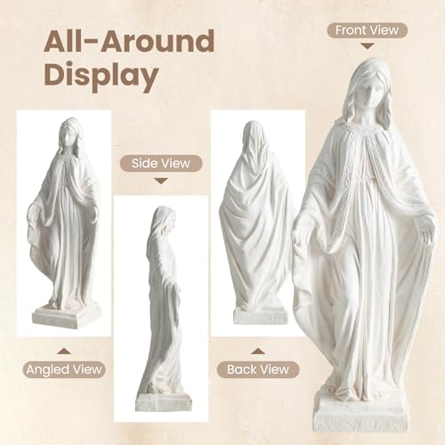 Giantex Virgin Mary Garden Statue 31.5", Blessed Mother Outdoor Statue - style: Virgin Mary – Blessing