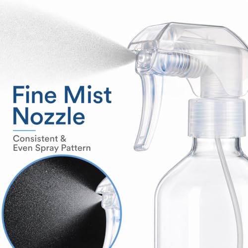 Leakproof Spray Bottle 2 Pack 10 oz, Ultra Fine Mist Sprayer