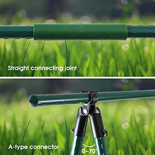 NANOPRETTY Adjustable Garden Stakes Connectors for 0.78" Rods - size: Accessorie Kit-0.78 Inch