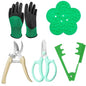 Flower Bouquet Accessories, Flower Scissors Rose Thorn Stripper Tool - color: Green