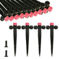 28Pcs Drip Irrigation Emitters for 1/4" Irrigation Tubing - color: RED
